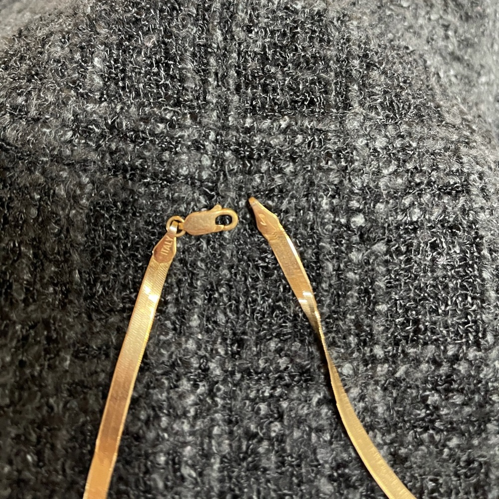 20”x1/8” 14k GOLD HERRINGBONE BUTTERY SOFT!w